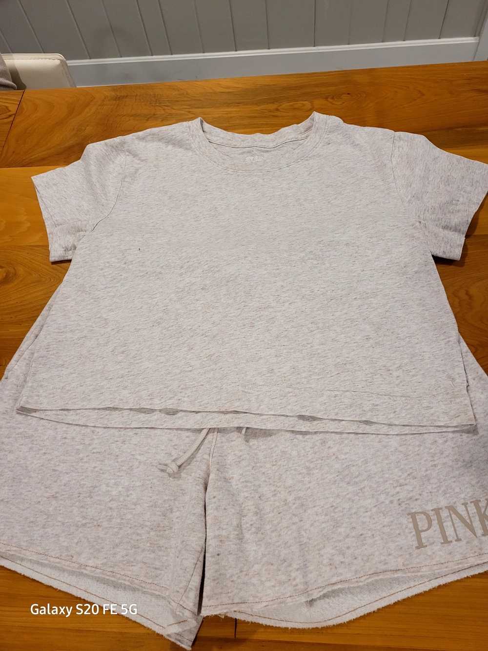 Victoria's Secret PINK Matching Lounge Set Crop Top and Fleece Shorts